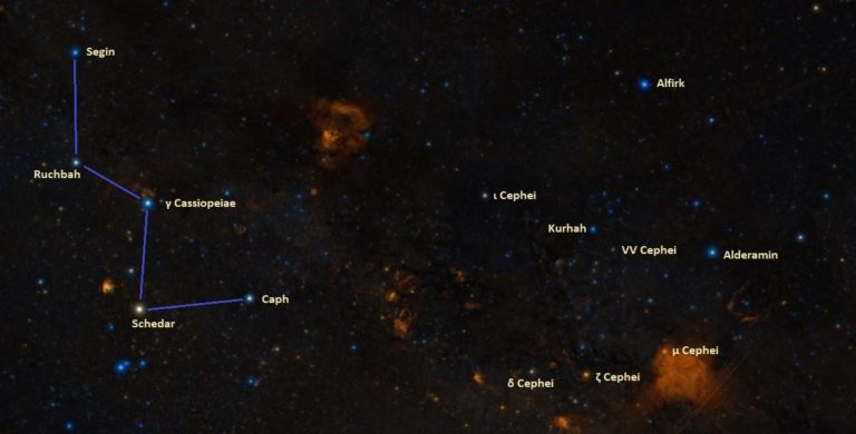 VV Cephei location | Star Facts