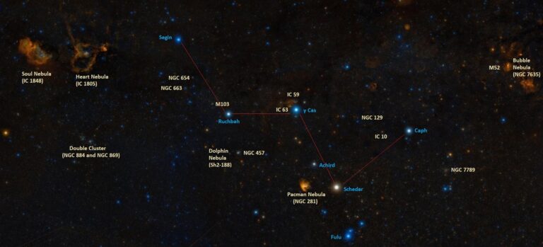 Cassiopeia deep sky objects | Star Facts