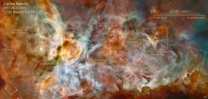 map of the carina nebula