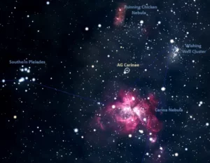 where is ag carinae,ag carinae finder chart