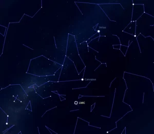 how to find the large magellanic cloud