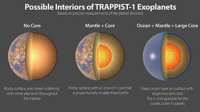 TRAPPIST-1 planets composition