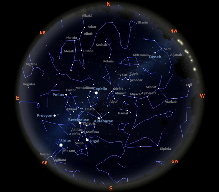 stars visible in the northern hemisphere tonight,stars in the sky tonight,stars visible tonight