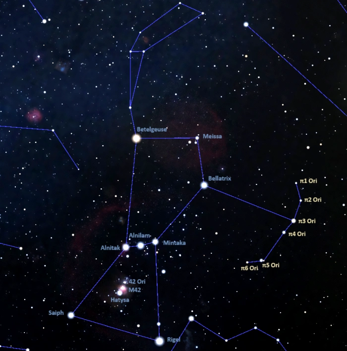 orion's bow,orion's shield asterism